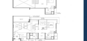 the-lakegarden-residences-floor-plan-3-bedroom-study-Type-CS3P-PH-singapore