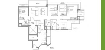 the-lakegarden-residences-floor-plan-5-bedroom-Type-E1-singapore