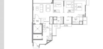 the-lakegarden-residences-floor-plan-3-bedroom-study-Type-CS3P-singapore